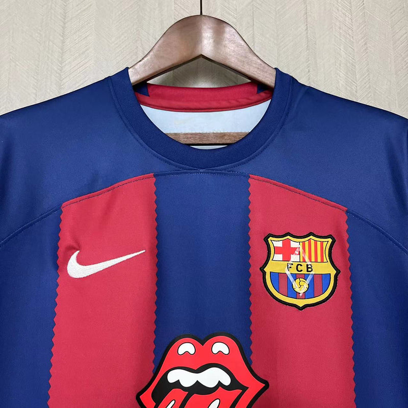 Camisa Barcelona 2023/24 I Home 'Rolling Stones' - Torcedor