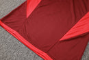 24/25 Conjunto Treino Internacional - Frio Zíper Curto - Vermelho Escuro