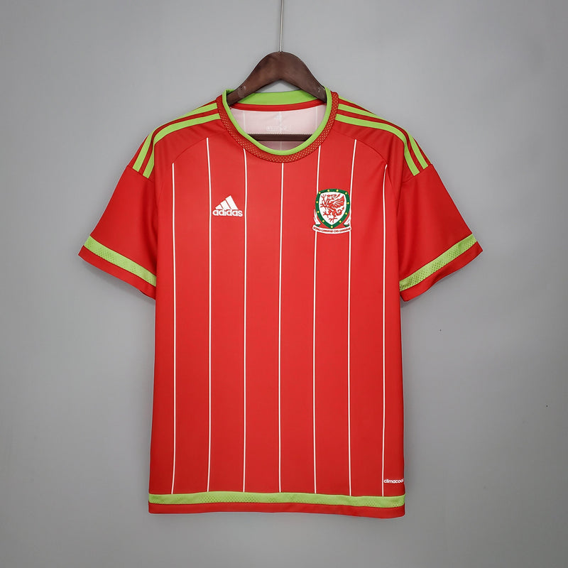 Camisa Retrô País de Gales 2015/2016 I Home - Adidas