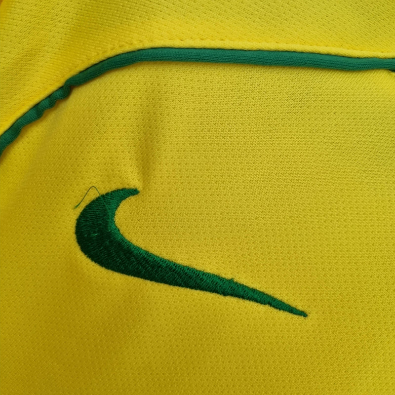 Camisa Retrô Brasil 2004/2006 I Home - Amarela - Nike