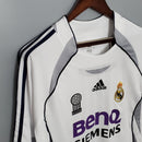 Camisa Retrô Real Madrid 2006/2007 I Home - Manga Longa Adidas
