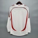 Camisa Retrô Milan 2006/2007 Branca Champions Final - Manga Longa Adidas