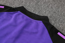 24/25 Conjunto Treino Alemanha - Frio Zíper Curto - Roxo Com Preto