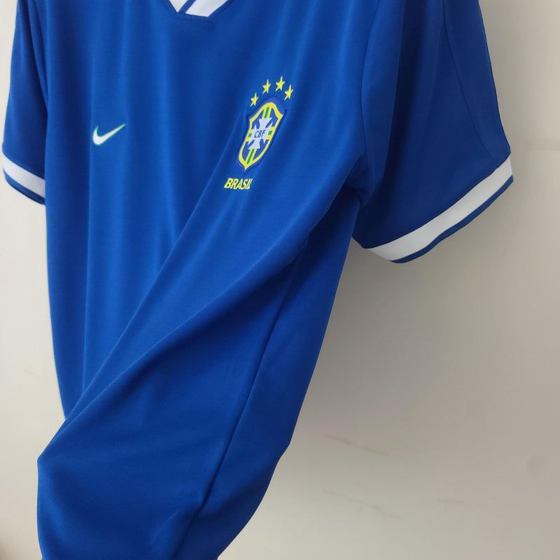 Camisa Retrô Brasil 1997 II Away - Azul - Nike