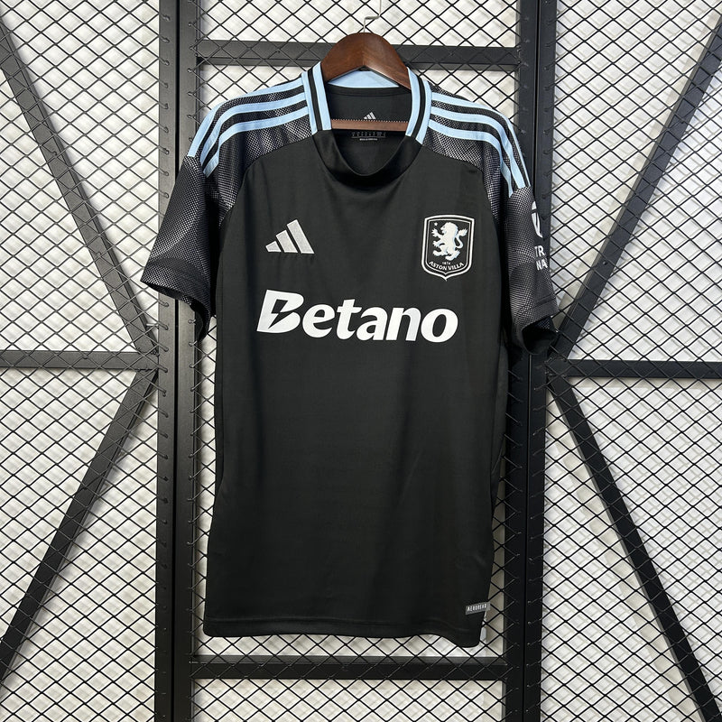 Camisa Aston Villa 25/26 II Away - Torcedor - Preta