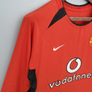 Camisa Retrô Manchester United 2002/2004 I Home - Manga Longa Nike