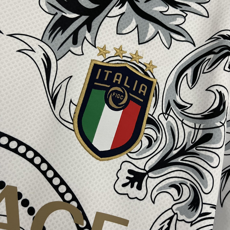 Camisa Itália 2023/24 Edição Especial Versace - Torcedor - Branca