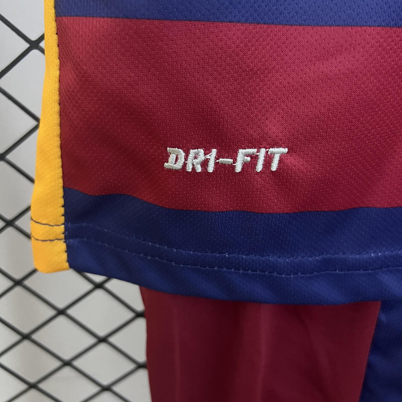 Conjunto Infantil Retrô - Barcelona 2015/16 I Home