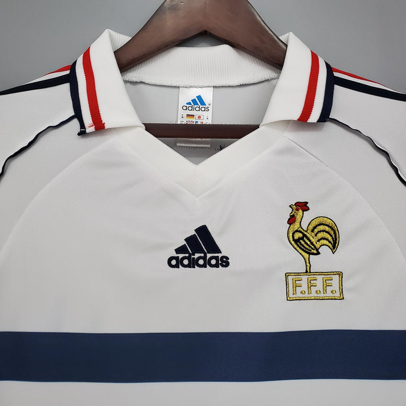 Camisa Retrô França 1998 II Away - Branca - Adidas