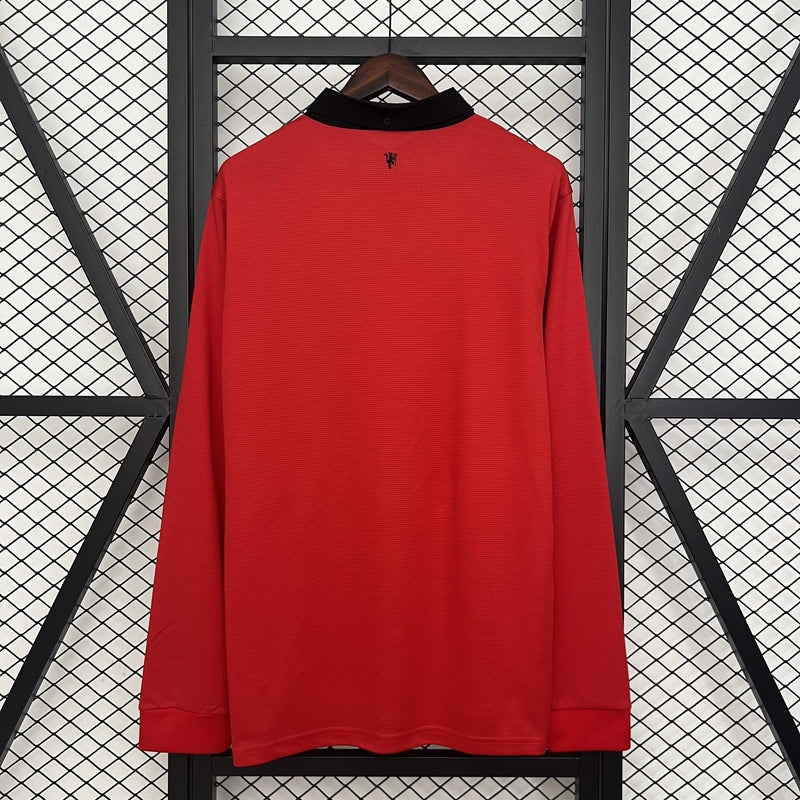 Camisa Retrô Manchester United 2013/14 Home - Manga Longa