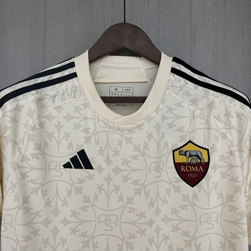 Camisa Roma 2023/24 II Away - Torcedor - Bege