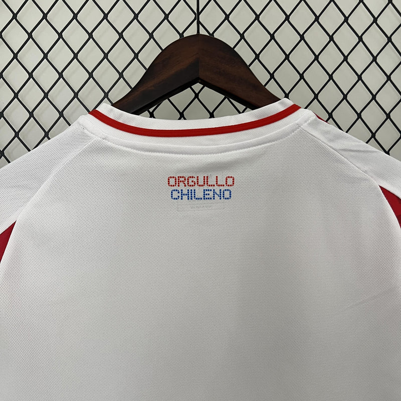 Camisa Chile 2024 II Away - Feminina - Branca