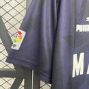 Camisa Retrô Atlético de Madrid 1995/1996 III Third Away - Preto Com Roxo