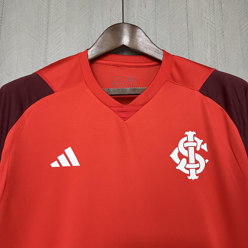 Camisa Internacional 2024/25 Treino Vermelha - Torcedor
