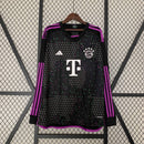 Camisa Bayern de Munique 2023/24 II Away - Torcedor Manga Longa - Preta