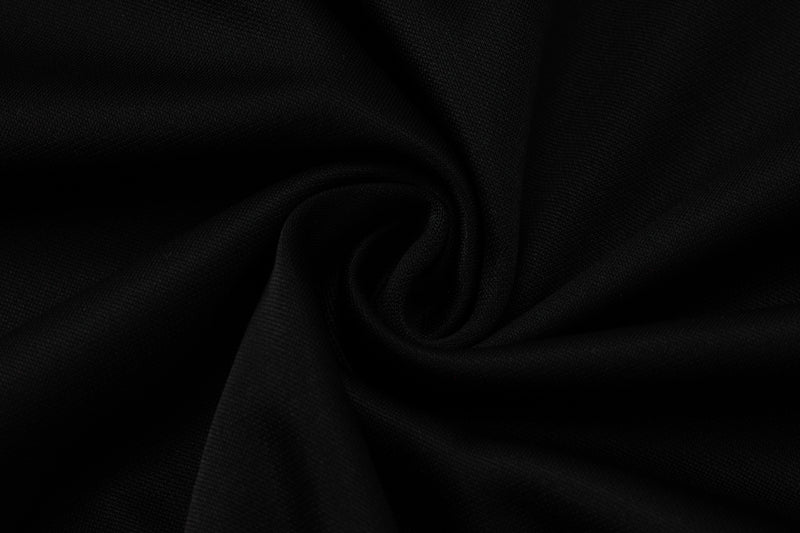 25/26 Conjunto Treino Internacional - Frio Zíper Curto - Preto