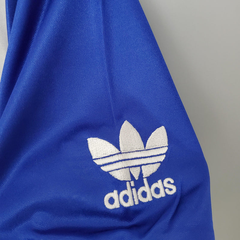Camisa Retrô Manchester United 1985/1986 II Away - Azul - Adidas
