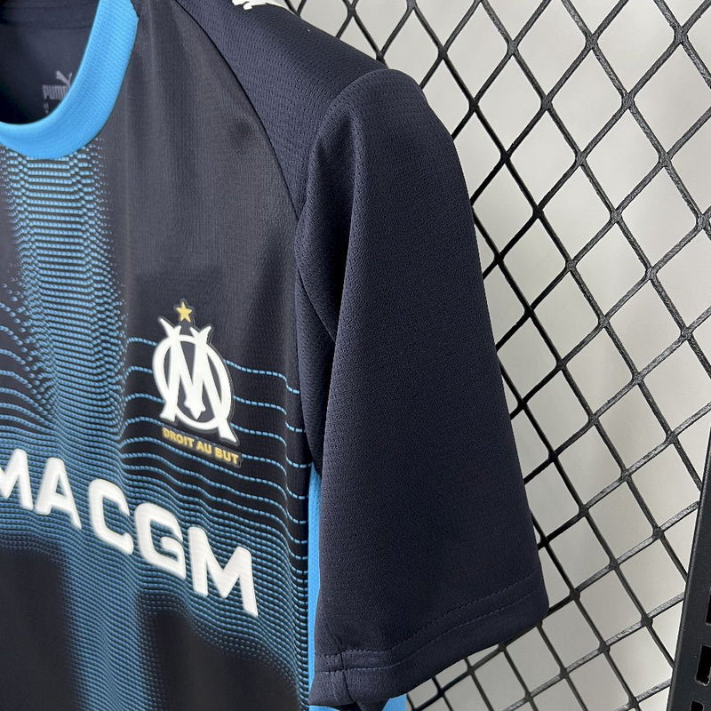 Camisa Olympique Marseille 25/26 II Away - Torcedor - Azul Escuro