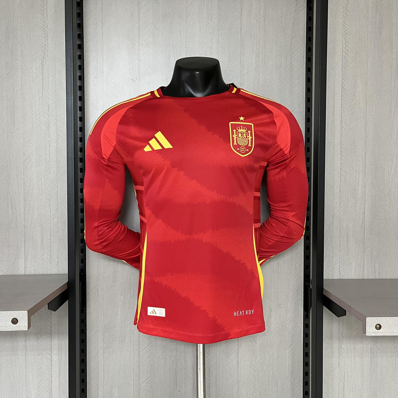 Camisa Espanha 2024/25 I Home - Jogador Manga Longa