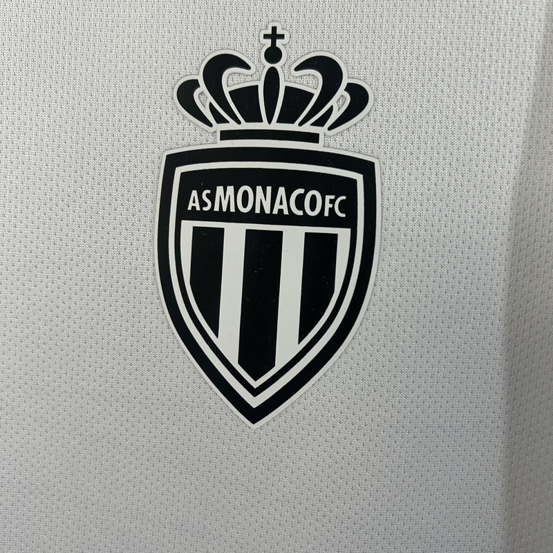 Camisa Mônaco 2025/26 II Away - Torcedor - Branca