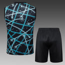 25/26 Conjunto Inter de Milão Regata - Preto Luzes Azuis