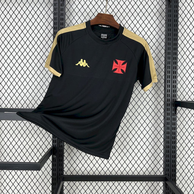 Camisa Vasco 25/26 Supporter Preta e Dourada - Torcedor