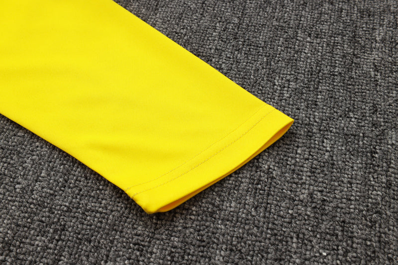 24/25 Conjunto Treino Borussia Dortmund - Frio Zíper Curto - Amarelo