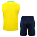 24/25 Conjunto Treino Brasil - Regata - Amarelo