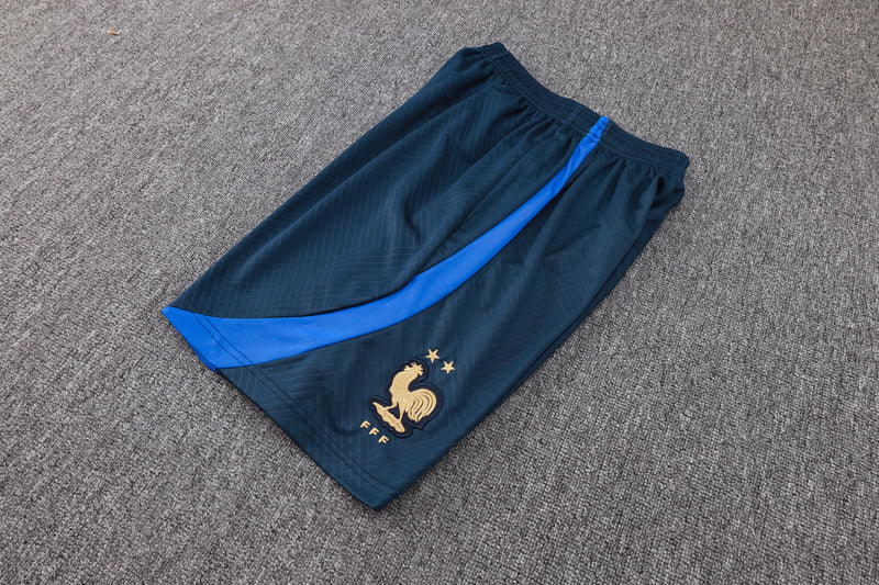 23/24 Conjunto Treino França - Regata - Azul