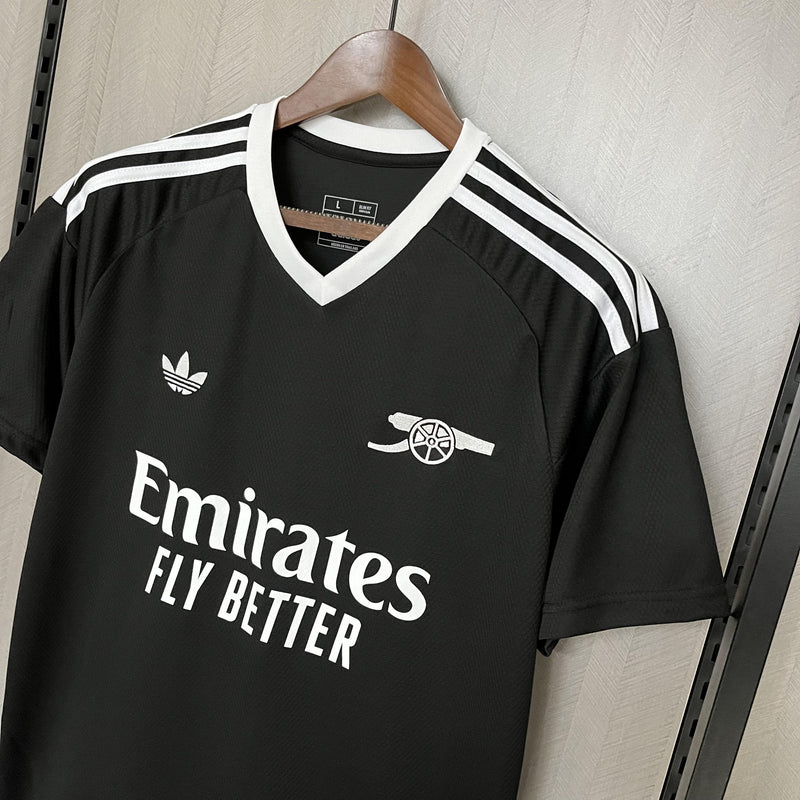 Camisa Arsenal 2024/25 Goleiro Preta - Torcedor
