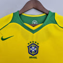 Camisa Retrô Brasil 2004/2006 I Home - Amarela - Nike