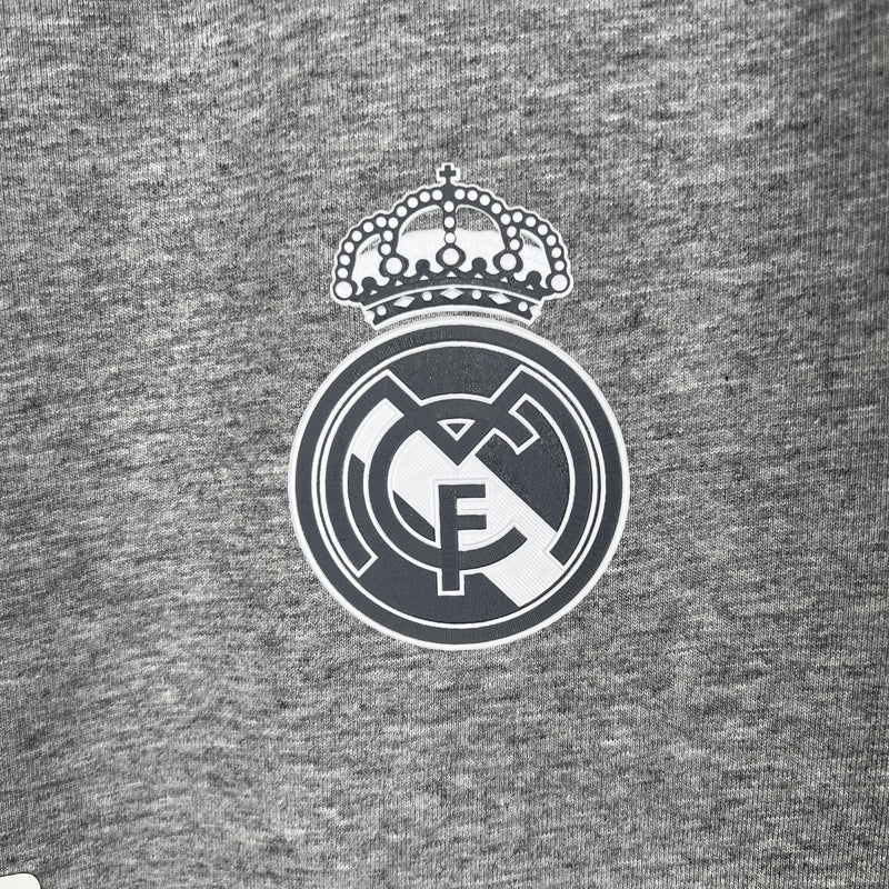 Camisa Retrô Real Madrid 2015/2016 II Away - Cinza - Adidas