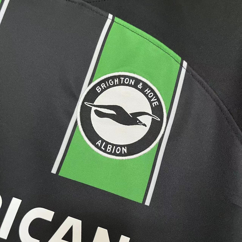 Camisa Brighton 2023/24 II Away - Torcedor - Preta e Verde