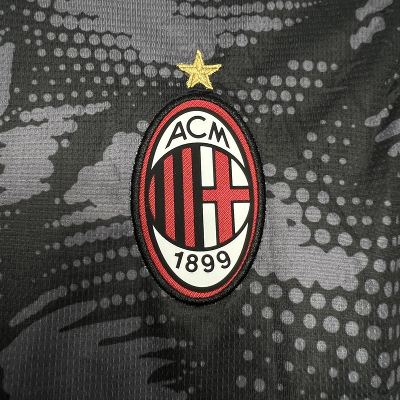 Camisa Milan 2024/25 Goleiro - Torcedor - Cinza