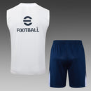 25/26 Conjunto Treino Inter de Milão Regata - Branco