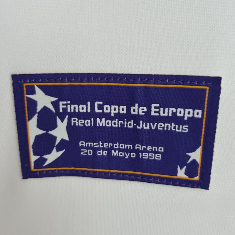 Camisa Retrô Real Madrid Comemorativa 7 Champions 1997/1998