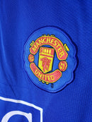 Camisa Retrô Manchester United 2007/2008 II Away - Azul Manga Longa Nike