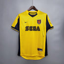 Camisa Retrô Arsenal 1999/2000 II Away - Amarela - Nike - Sega