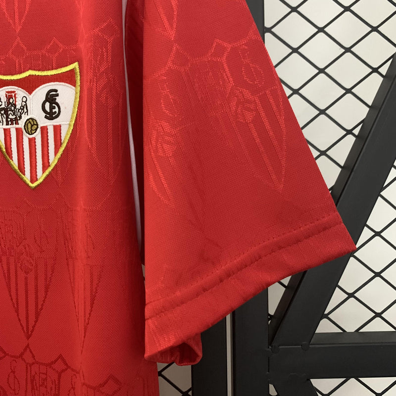 Camisa Retrô Sevilla 1991/1992 II Away - Vermelha
