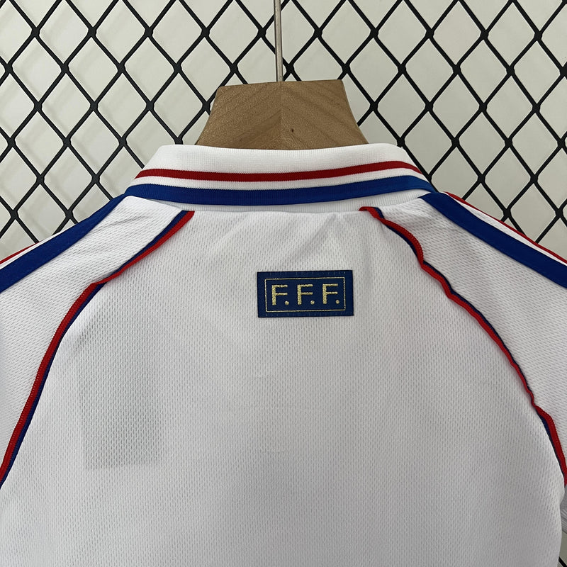 Conjunto Infantil Retrô - Fiorentina 1998 II Away - Branca
