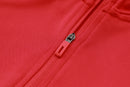 24/25 Conjunto Treino Internacional - Frio Zíper Curto - Vermelho