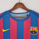 Camisa Retrô Barcelona 2005/2006 Final Champions I Home - Manga Longa Nike