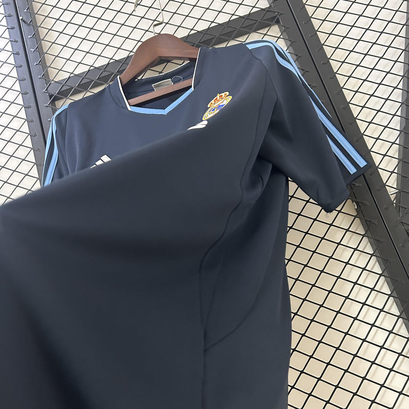 Camisa Retrô Real Madrid 2003/2004 II Away - Preta - Adidas