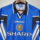 Camisa Retrô Manchester United 1996/1997 III - Azul - Umbro