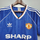 Camisa Retrô Manchester United 1988/1990 III Third - Azul - Adidas