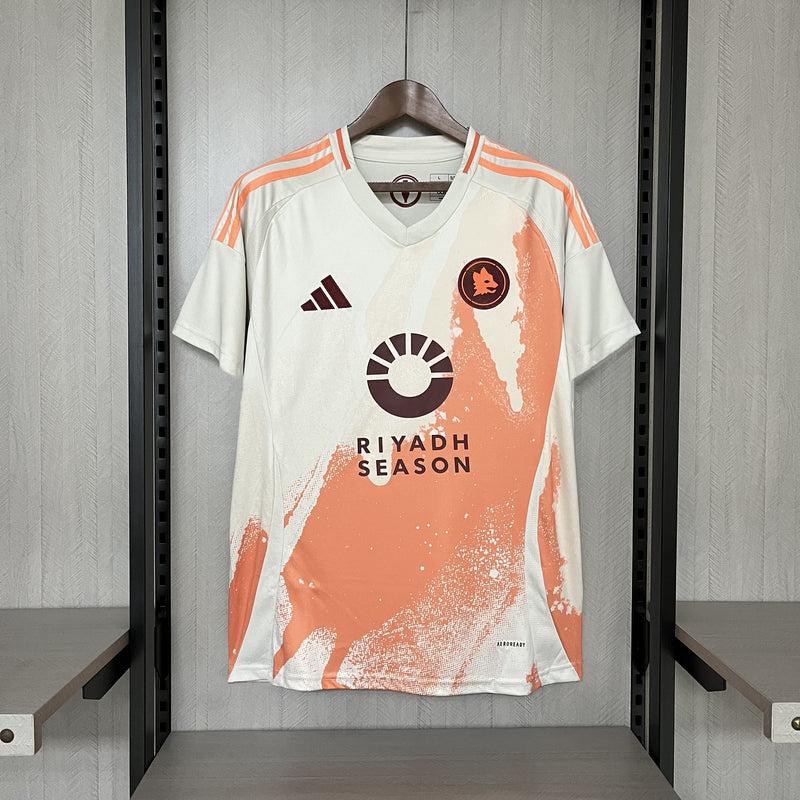 Camisa Roma 2024/25 II Away - Torcedor - Branca