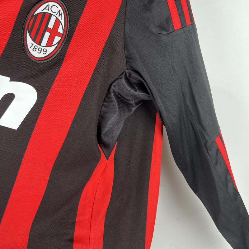 Camisa Retrô Milan 2008/2009 I Home - Manga Longa Adidas