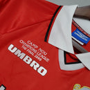Camisa Retrô Manchester United 1999/2000 Champions Final - Manga Longa Umbro