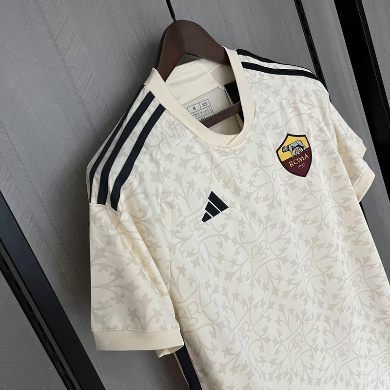 Camisa Roma 2023/24 II Away - Torcedor - Bege