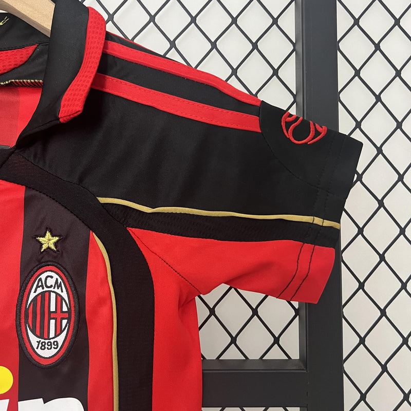 Conjunto Infantil Retrô - Milan 2006/07 I Home